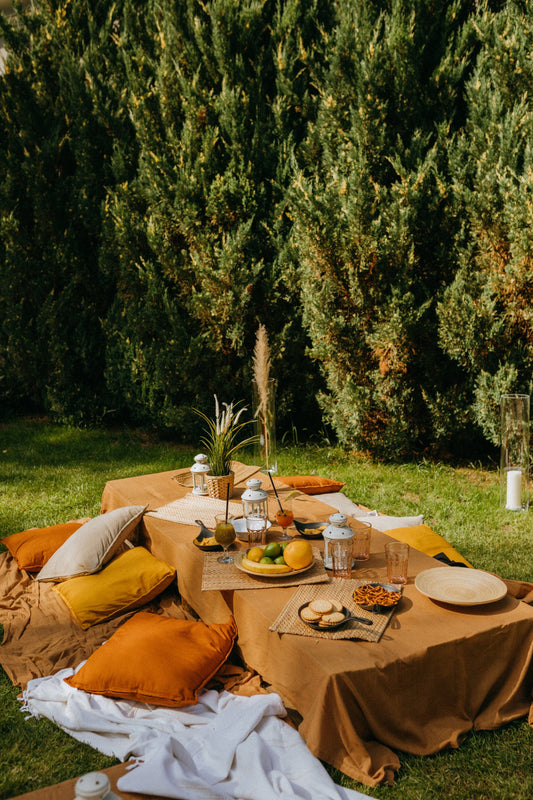 table runner and placemats