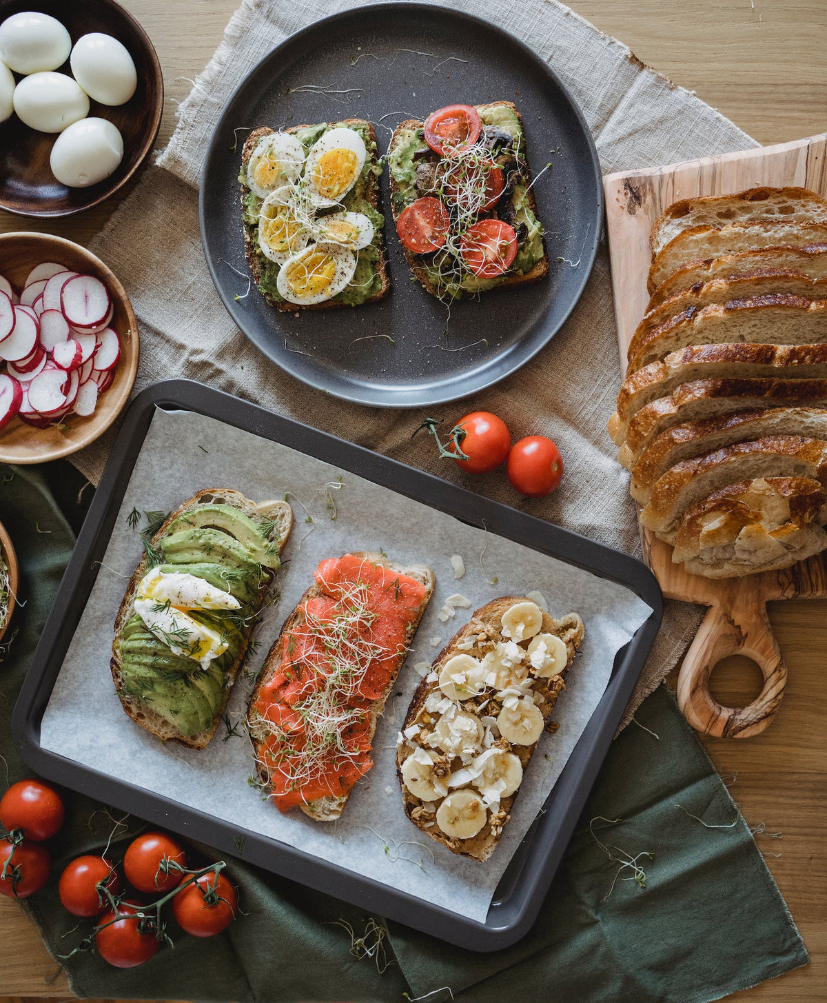 grey placemats