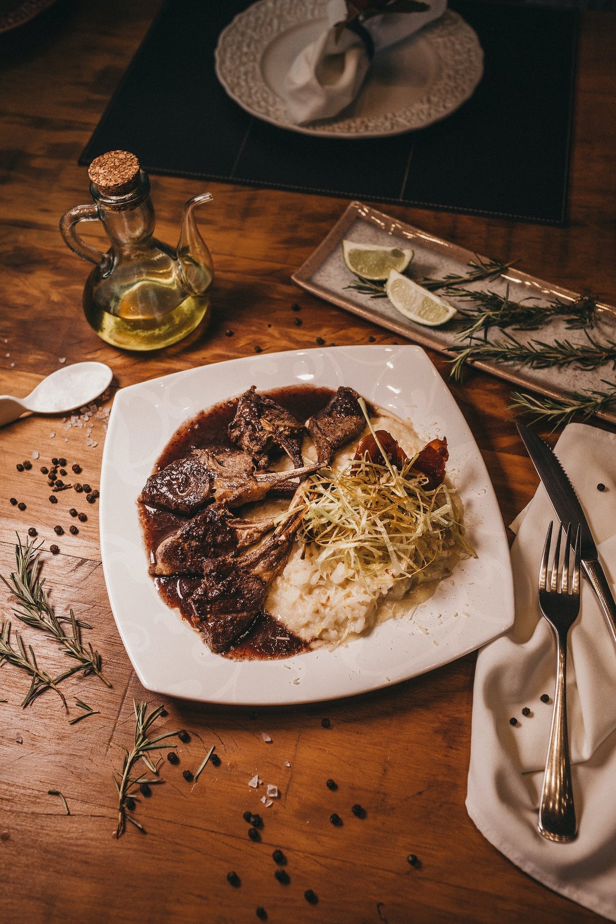 leather placemats