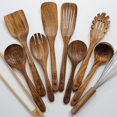 Teak Wooden Utensil Set