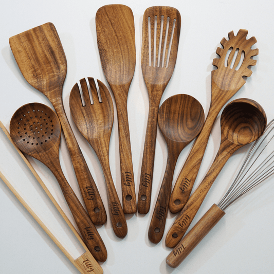 Teak Wooden Utensil Set